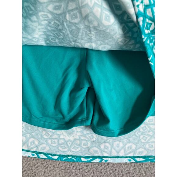 NWT Tranquility Skort 2XL Boho Geometric Pull On Stretch Blue Athletic Golf XXL - Picture 4 of 16